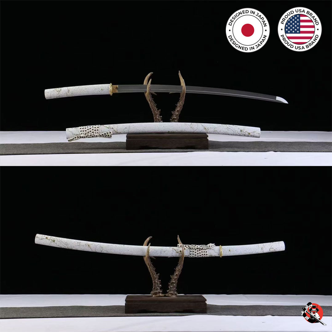 Ghost of Yotei Katana Gilded Night White - Limited Edition