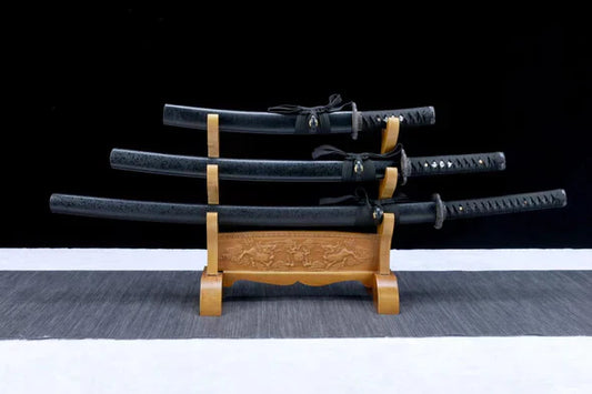 Pack-Katana-Tanto-Wakizashi-Kuro-Acier-en-Carbone-1075