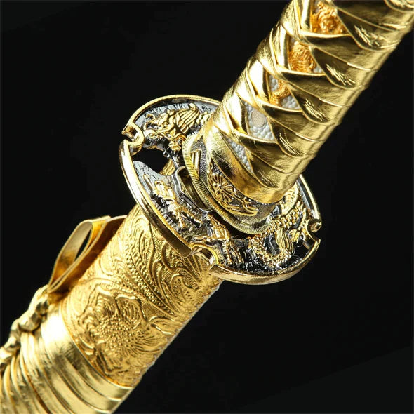 Tsuka-Katana-Dragon-Or