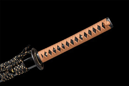 Tsuka-Samourai-de-la-Mort-Acier-T10-Hamon-Veritable